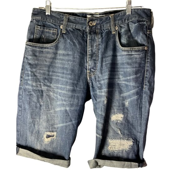 Parish Nation Men's 36‎ Distressed Shorts - Picture 2 of 6